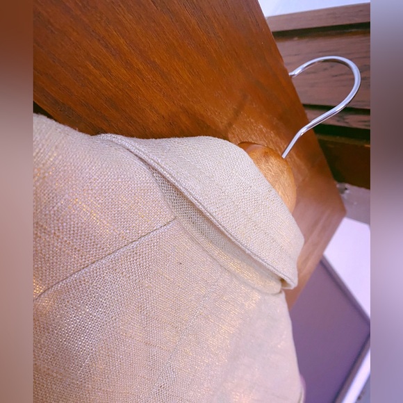 NWOT: J Crew Gold Shimmer Suiting Blazer Fully Lined (Retail $248) - Picture 8 of 8